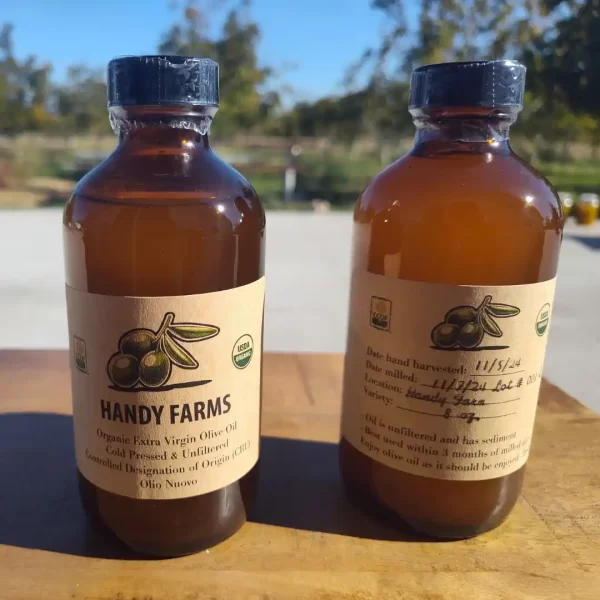 Cold Pressed Olive Oil / Cru oil / Olio Nuovo / Extra Virgin Olive Oil (Fresh, Organic, Unrefined, Raw, Unpasteurized, California, 2024)